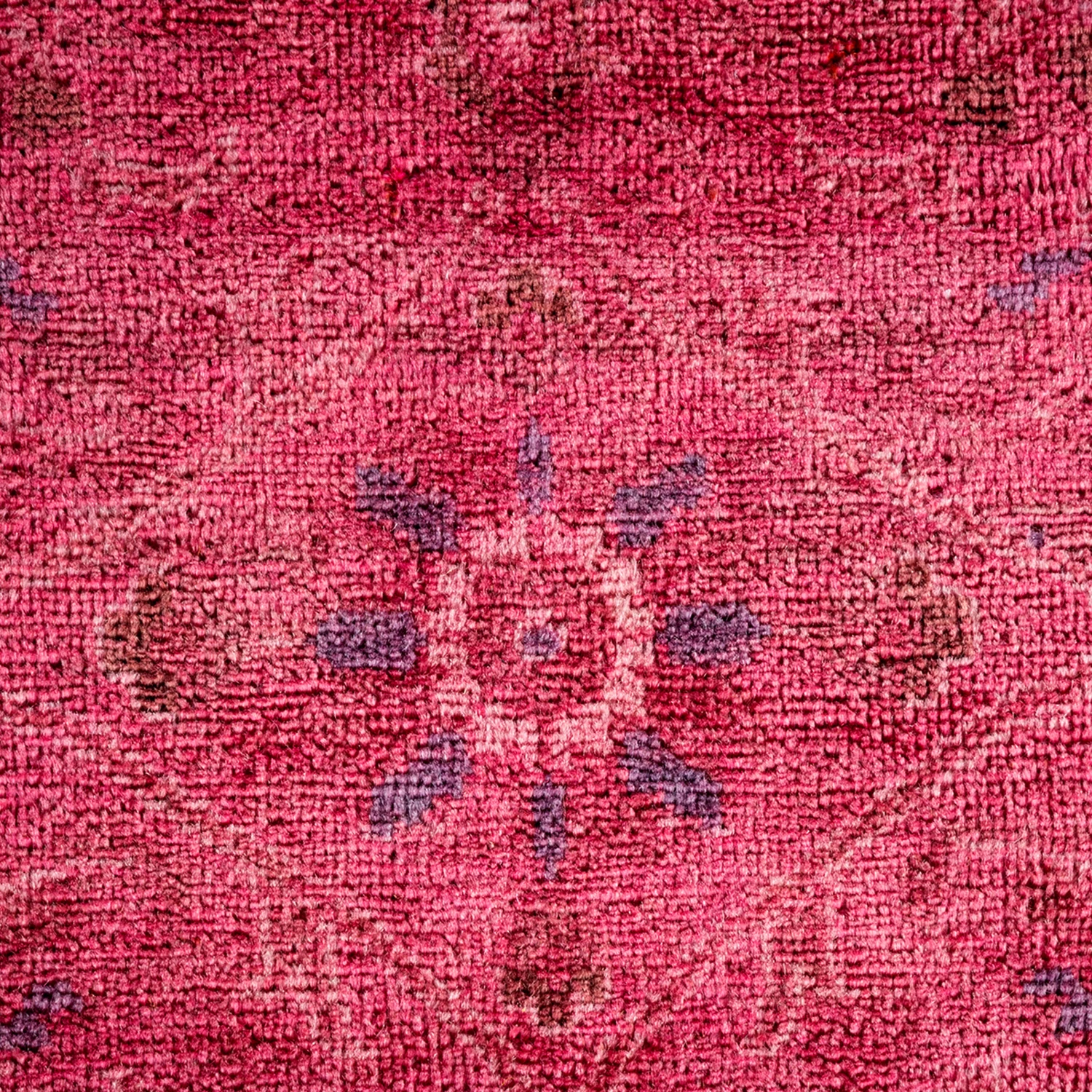 Pink Color Deform Overdyed Area Rug - 8' X 10'2" 13 Pink Color Deform Overdyed Area Rug - 8' X 10'2" - Image 11