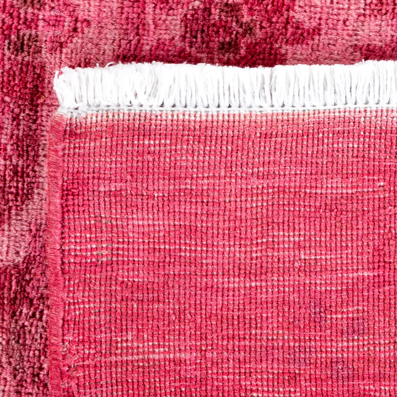 Pink Color Deform Overdyed Area Rug - 8' X 10'2" 15 Pink Color Deform Overdyed Area Rug - 8' X 10'2" - Image 13