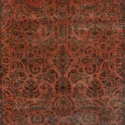 Red Antique Kashan Persian Rug - 10'10" X 16'1" -Home Comprehensive Shop 3037435 2