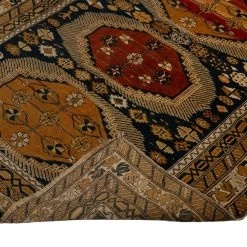 Ivory Antique Shirvan Persian Rug - 4'1" X 5'1' -Home Comprehensive Shop 3037443 4