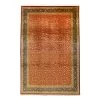 Red Antique Qum Silk Persian Rug - 8'10" X 11'10"