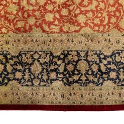 Red Antique Qum Silk Persian Rug - 8'10" X 11'10" 11 Red Antique Qum Silk Persian Rug - 8'10" X 11'10" -Home Comprehensive Shop 3037455 5