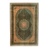 Green Antique Qum Silk Persian Rug - 6' X 9' 1 Green Antique Qum Silk Persian Rug - 6' X 9' -Home Comprehensive Shop 3037458 1