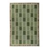 Green Mid-Century Flatweave Wool Rug - 10' X 14' -Home Comprehensive Shop 3037463 1