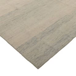 Blue And Cream Zameen Modern Wool Rug - 10'1" X 13'10" -Home Comprehensive Shop 3038116 3