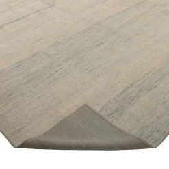 Blue And Cream Zameen Modern Wool Rug - 10'1" X 13'10" -Home Comprehensive Shop 3038116 4