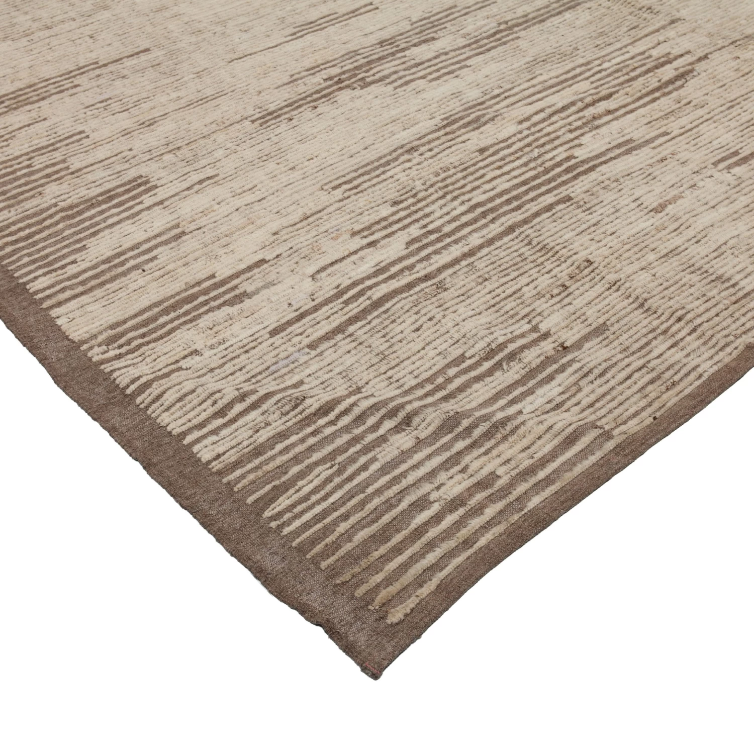 Brown Zameen Transitional Wool Rug - 12'11" X 16' 5 Brown Zameen Transitional Wool Rug - 12'11" X 16' - Image 3