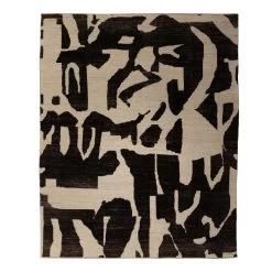 Zameen Patterned Modern Wool Rug - 8'4" X 10'1"