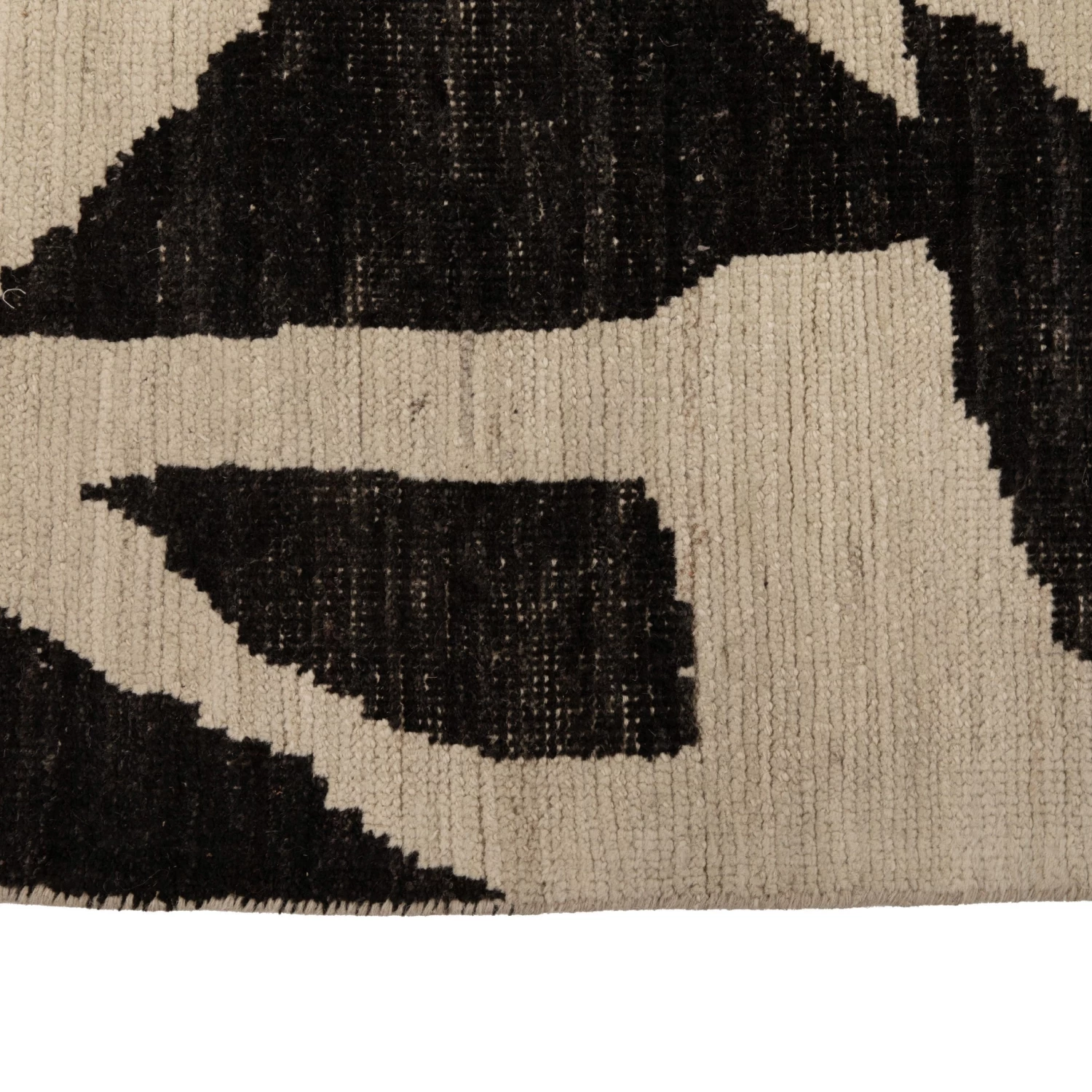 Zameen Patterned Modern Wool Rug - 8'4" X 10'1" 7 Zameen Patterned Modern Wool Rug - 8'4" X 10'1" - Image 5