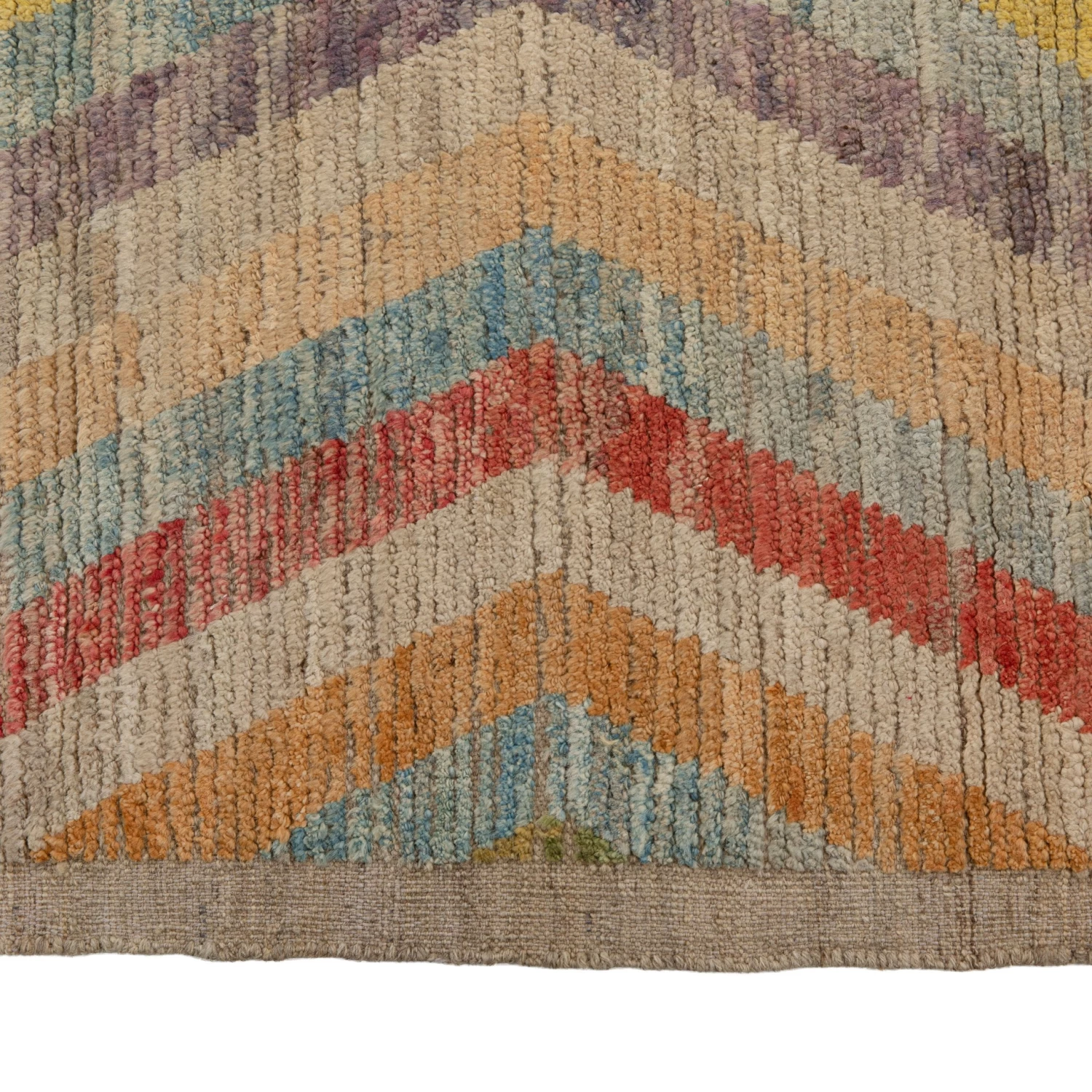 Mutlicolored Zameen Transitional Wool Rug- 14' X 17'6" 7 Mutlicolored Zameen Transitional Wool Rug- 14' X 17'6" - Image 5