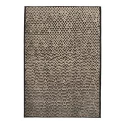 Black And White Zameen Transitional Wool Rug - 10'6" X 15'5"
