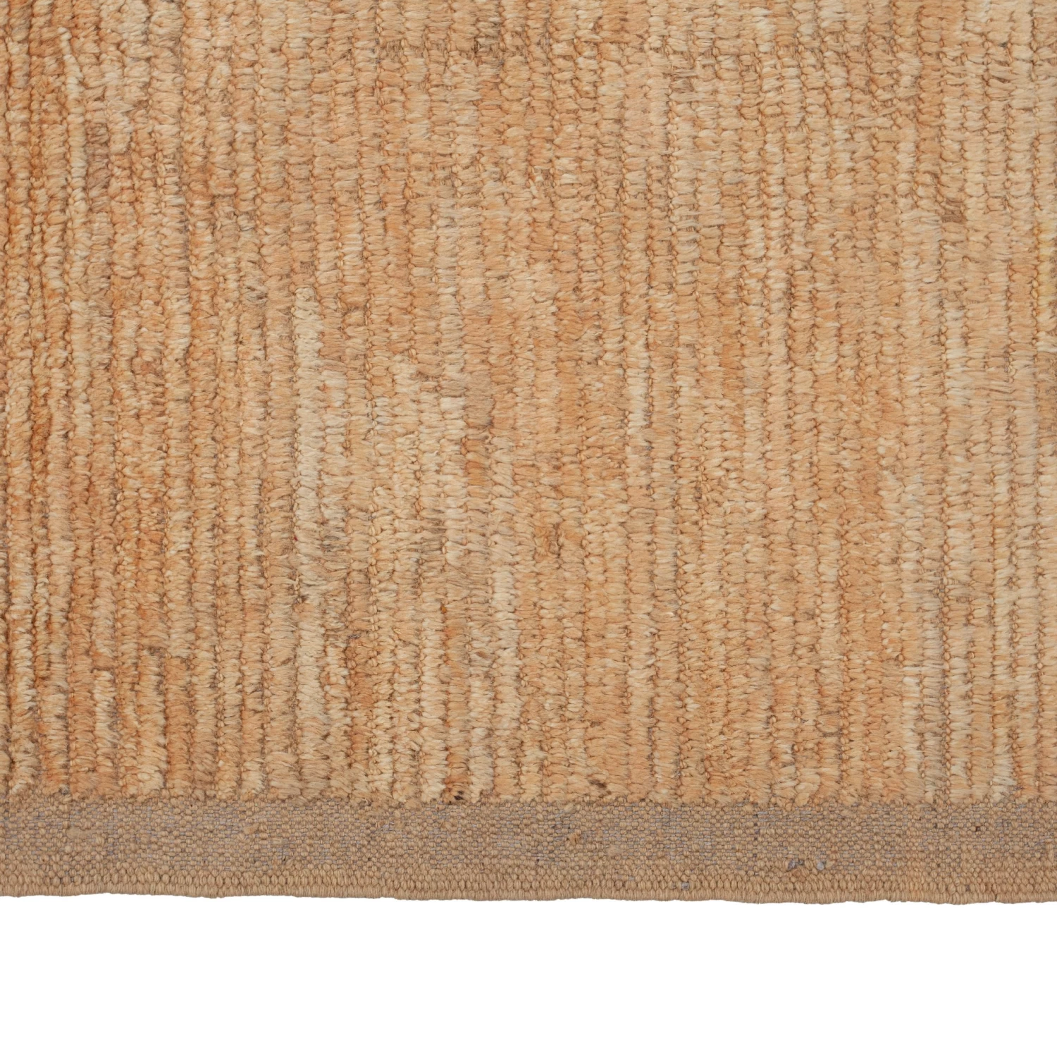 Orange Zameen Transitional Wool Rug - 9'4" X 12'4" 7 Orange Zameen Transitional Wool Rug - 9'4" X 12'4" - Image 5