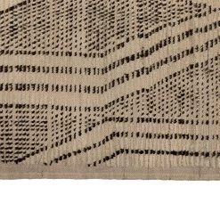 Black And White Zameen Modern Wool Rug - 8'10" X 9'7" 11 Black And White Zameen Modern Wool Rug - 8'10" X 9'7" -Home Comprehensive Shop 3038279 5