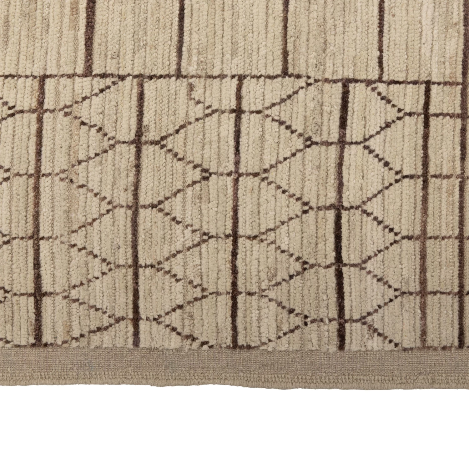 Beige Zameen Transitional Wool Rug - 10'10" X 13'10" 7 Beige Zameen Transitional Wool Rug - 10'10" X 13'10" - Image 5