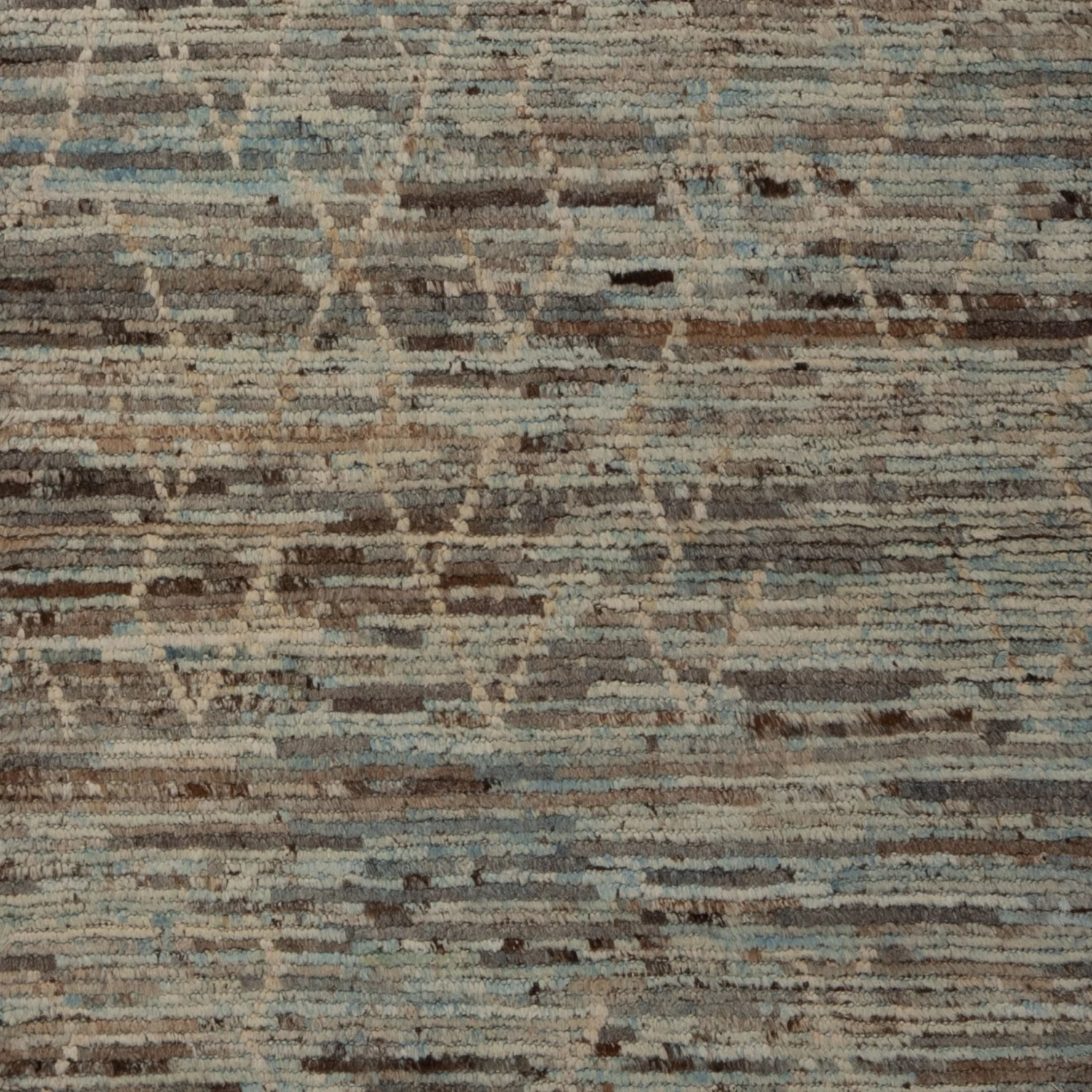 Zameen Patterned Modern Wool Rug - 2'9" X 9'7" 4 Zameen Patterned Modern Wool Rug - 2'9" X 9'7" - Image 2