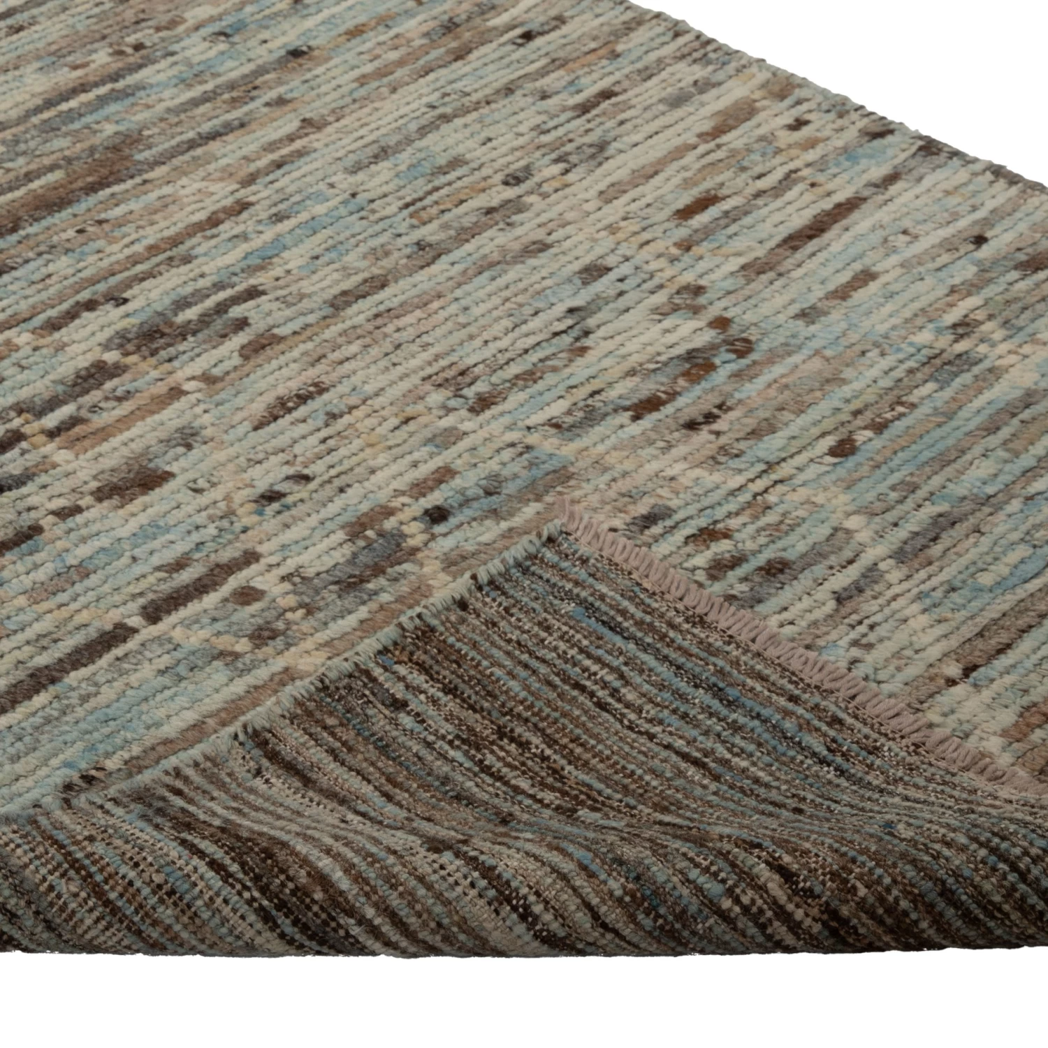 Zameen Patterned Modern Wool Rug - 2'9" X 9'7" 6 Zameen Patterned Modern Wool Rug - 2'9" X 9'7" - Image 4