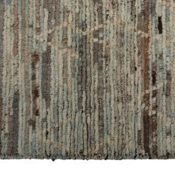 Zameen Patterned Modern Wool Rug - 2'9" X 9'7" 11 Zameen Patterned Modern Wool Rug - 2'9" X 9'7" -Home Comprehensive Shop 3038302 5