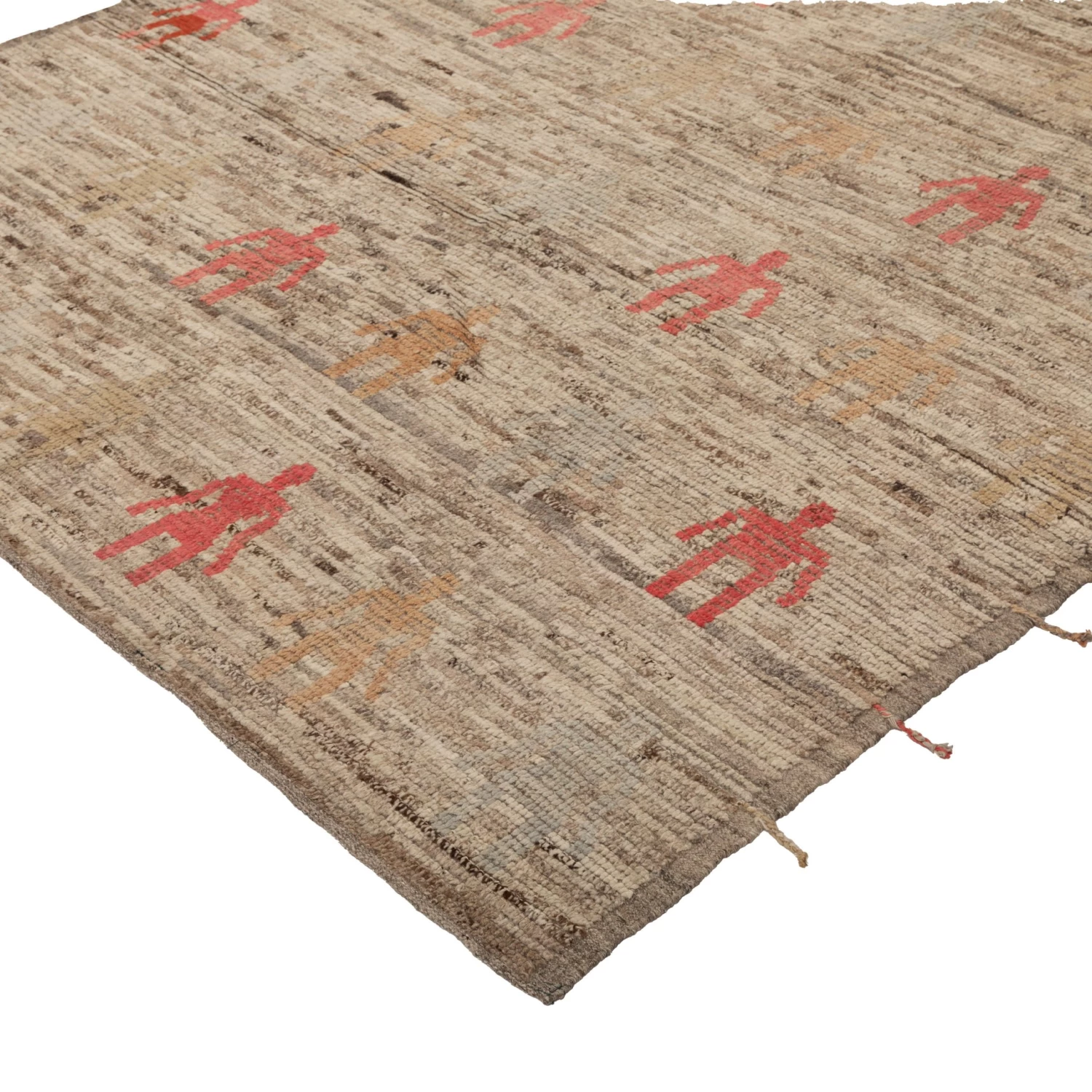 Brown Zameen Transitional Wool Rug - 6'9" X 9'7" 5 Brown Zameen Transitional Wool Rug - 6'9" X 9'7" - Image 3