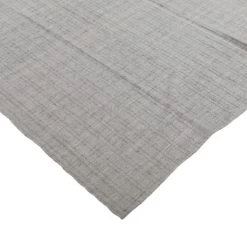 Grey Striped Turkish Flatweave Wool Rug- 6'5" X 11'10" -Home Comprehensive Shop 3039096 3
