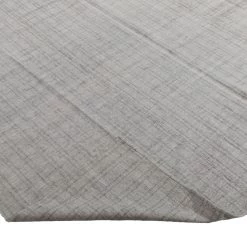 Grey Striped Turkish Flatweave Wool Rug- 6'5" X 11'10" -Home Comprehensive Shop 3039096 4