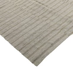 Grey Striped Turkish Flatweave Wool Rug - 6' X 8'4" 9 Grey Striped Turkish Flatweave Wool Rug - 6' X 8'4" -Home Comprehensive Shop 3039103 3