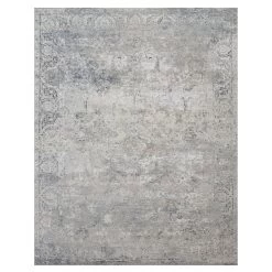 Grey Samoke Transitional Wool & Silk Rug - 9'1" X 12'1"