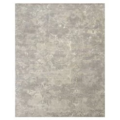Grey Samoke Wool & Silk Rug - 9'1" X 12'2"