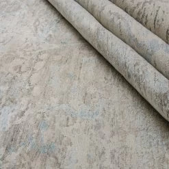 Blue And Grey Samoke Transitional Silk Rug - 8'11" X 12' 12 Blue And Grey Samoke Transitional Silk Rug - 8'11" X 12' -Home Comprehensive Shop 3039276 4