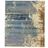 Blue Transitional Abstract Wool Rug - 9' X 10'5" -Home Comprehensive Shop 3039313 1