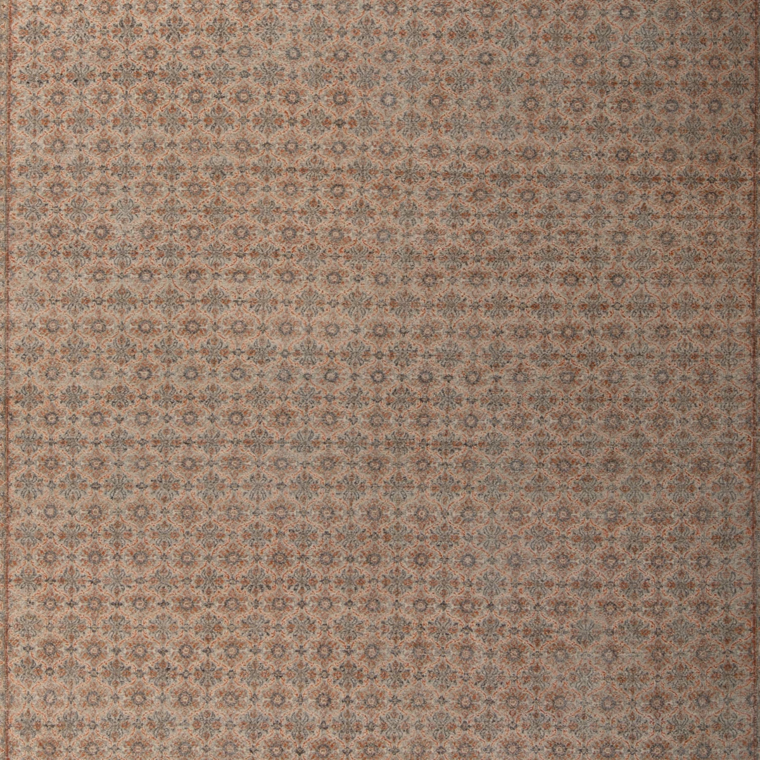 Beige And Orange Transitional Wool Rug - 9' X 12' 4 Beige And Orange Transitional Wool Rug - 9' X 12' - Image 2
