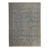 Blue And Taupe Distressed Traditional Wool Rug - 10'x14' 2 Blue And Taupe Distressed Traditional Wool Rug - 10'x14' -Home Comprehensive Shop 3039444 1