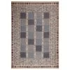 Blue Geometric Swedish Style Wool Kilim Rug - 10'2" X 14'