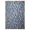 Blue Geometric Swedish Style Wool Kilim Rug - 11'8" X 17'10" 1 Blue Geometric Swedish Style Wool Kilim Rug - 11'8" X 17'10" -Home Comprehensive Shop 3039588 1