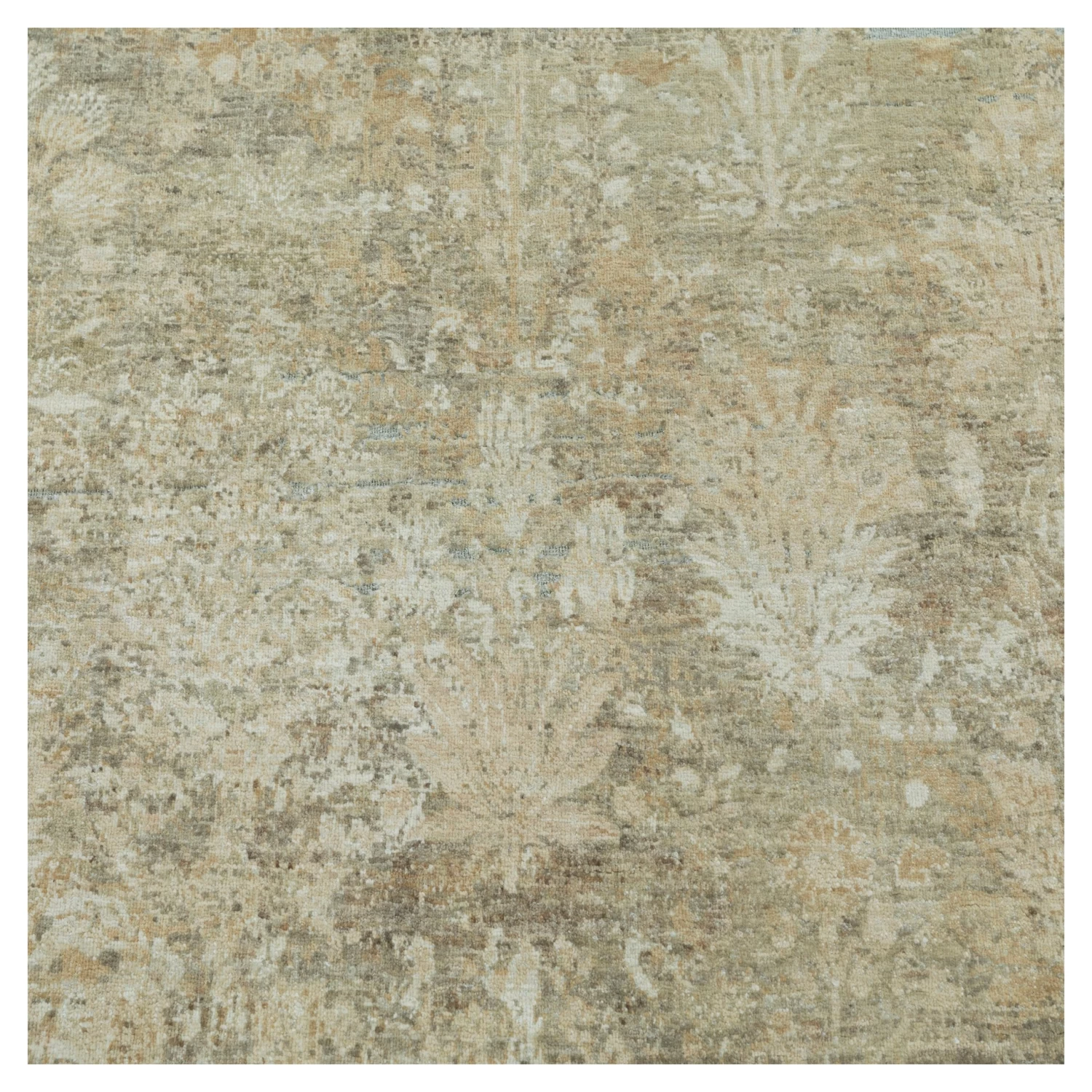 Beige Transitional Wool Rug - 9'6" X 13'6" 4 Beige Transitional Wool Rug - 9'6" X 13'6" - Image 2