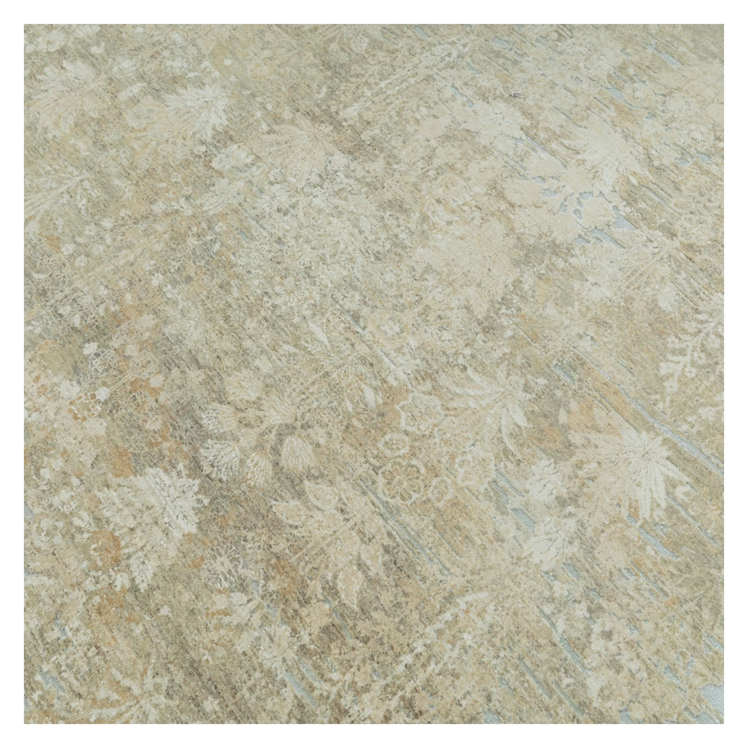 Beige Transitional Wool Rug - 9'6" X 13'6" 5 Beige Transitional Wool Rug - 9'6" X 13'6" - Image 3