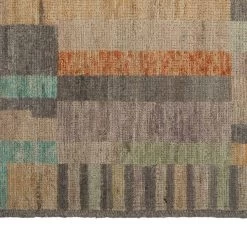 Zameen Geometric Transitional Wool Rug - 4'2" X 5'11" 11 Zameen Geometric Transitional Wool Rug - 4'2" X 5'11" -Home Comprehensive Shop 3039630 5