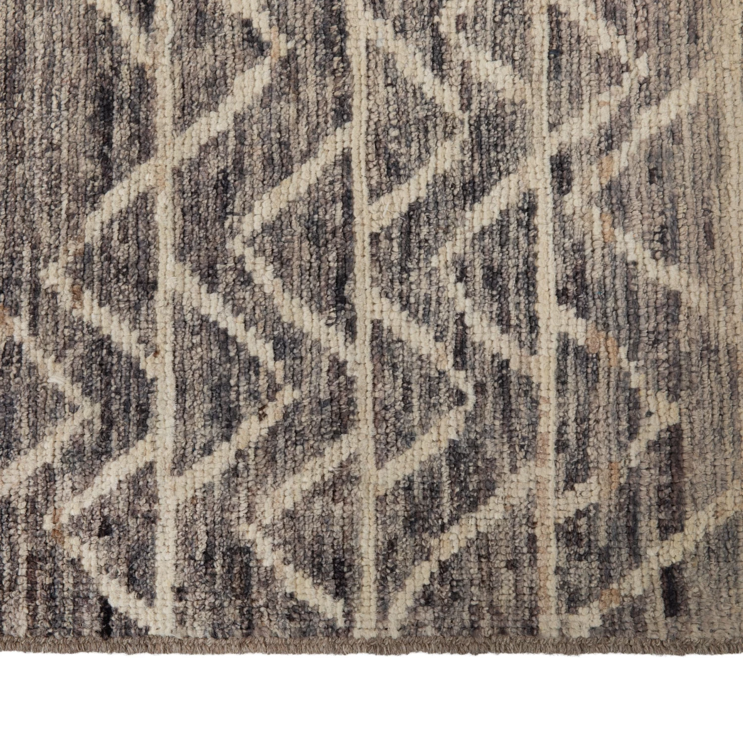 Grey Transitional Wool Runner - 3'1" X 10'3" 7 Grey Transitional Wool Runner - 3'1" X 10'3" - Image 5