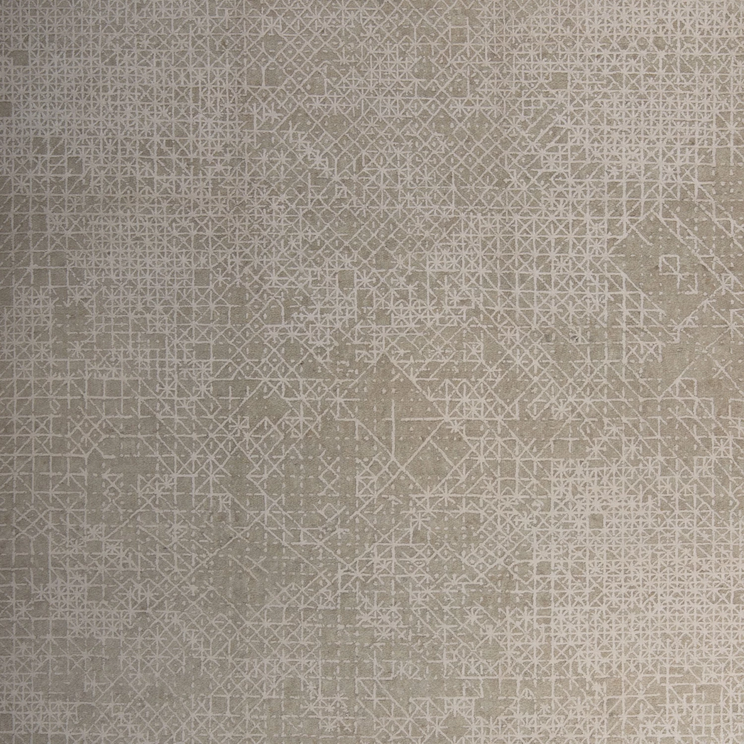 Grey Stelle Modern Wool Silk Blend Rug - 9' X 12'1" 4 Grey Stelle Modern Wool Silk Blend Rug - 9' X 12'1" - Image 2