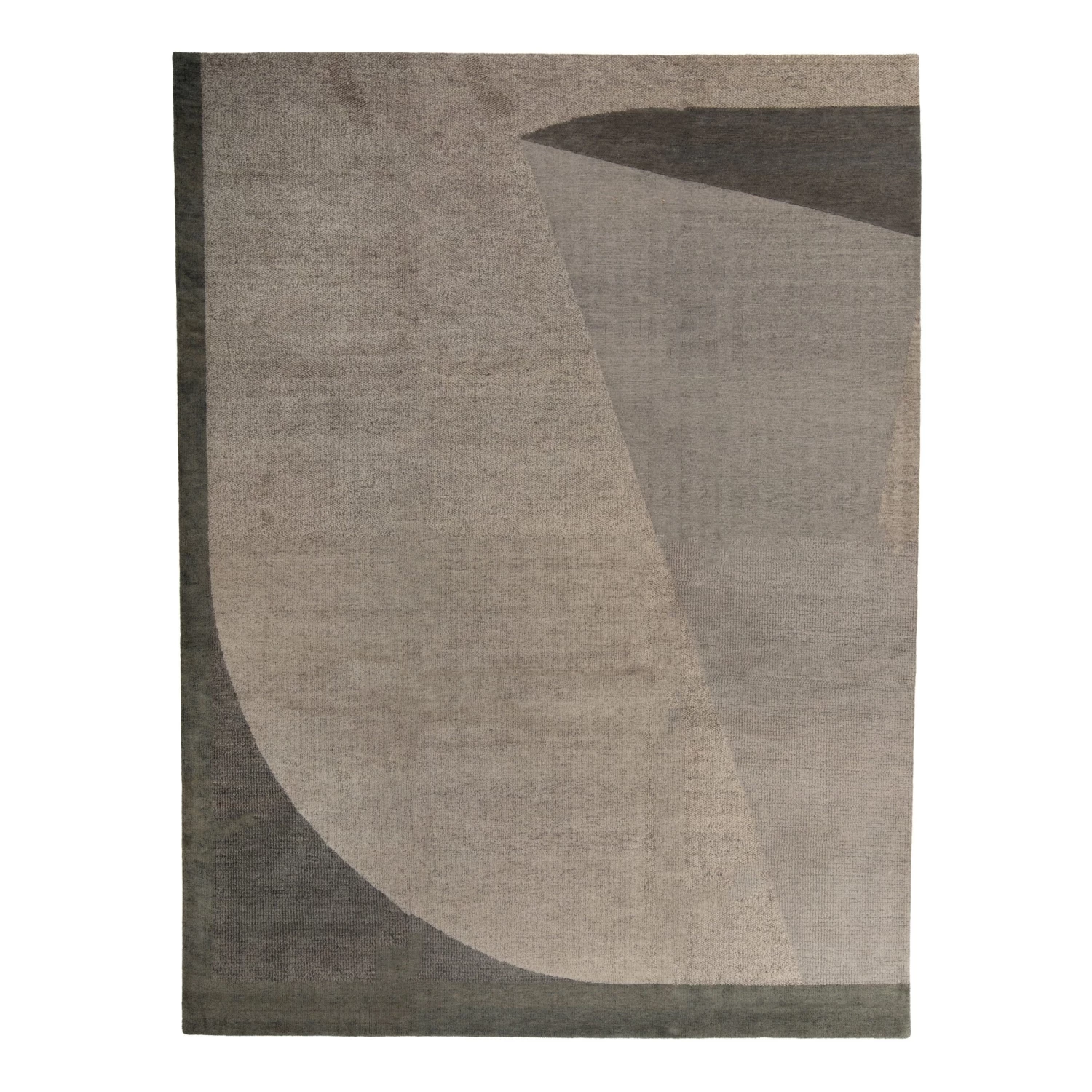 Grey Stelle Contemporary Wool Rug - 9'3" X 12'1" 3 Grey Stelle Contemporary Wool Rug - 9'3" X 12'1"
