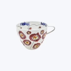 Midnight Flowers Cappuccino Cup