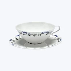 Midnight Flowers Tea Cup + Saucer 18 Midnight Flowers Tea Cup + Saucer -Home Comprehensive Shop 3039892 1