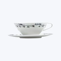 Midnight Flowers Tea Cup + Saucer 19 Midnight Flowers Tea Cup + Saucer -Home Comprehensive Shop 3039892 3