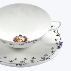 Midnight Flowers Tea Cup + Saucer 22 Midnight Flowers Tea Cup + Saucer -Home Comprehensive Shop 3039892 4