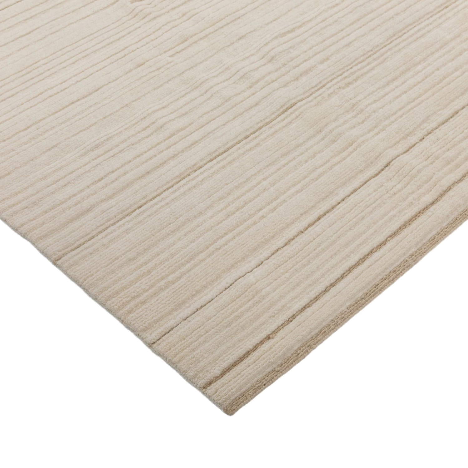 Cream Contemporary Tibetan Wool Rug - 8' X 10' 5 Cream Contemporary Tibetan Wool Rug - 8' X 10' - Image 3