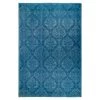 Blue Overdyed Wool Rug - 5'1" X 7'6" 1 Blue Overdyed Wool Rug - 5'1" X 7'6" -Home Comprehensive Shop 3040649 1