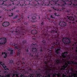 Purple Overdyed Wool Rug - 4'3" X 6'4" 13 Purple Overdyed Wool Rug - 4'3" X 6'4" -Home Comprehensive Shop 3040650 4