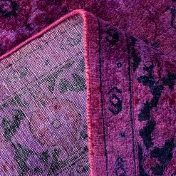Purple Overdyed Wool Rug - 4'3" X 6'4" 15 Purple Overdyed Wool Rug - 4'3" X 6'4" -Home Comprehensive Shop 3040650 6