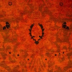 Orange Overdyed Wool Rug - 6' X 9'2" 11 Orange Overdyed Wool Rug - 6' X 9'2" -Home Comprehensive Shop 3040654 2