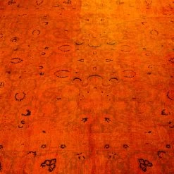 Orange Overdyed Wool Rug - 6' X 9'2" 13 Orange Overdyed Wool Rug - 6' X 9'2" -Home Comprehensive Shop 3040654 4