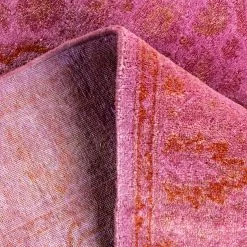 Pink Overdyed Wool Rug - 3'2" X 4'10" 15 Pink Overdyed Wool Rug - 3'2" X 4'10" -Home Comprehensive Shop 3040663 6